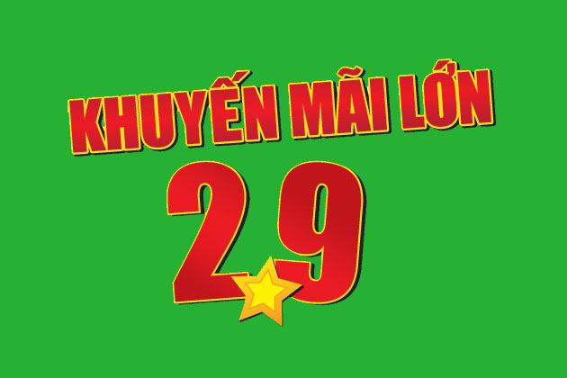 Khuyến mãi chào mừng kỷ niệm 68 năm CMT8 và QK 2-9