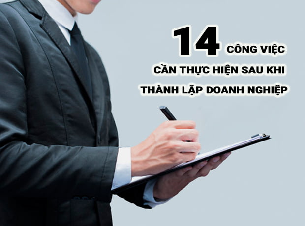 Công việc cần làm sau khi thành lập Công ty