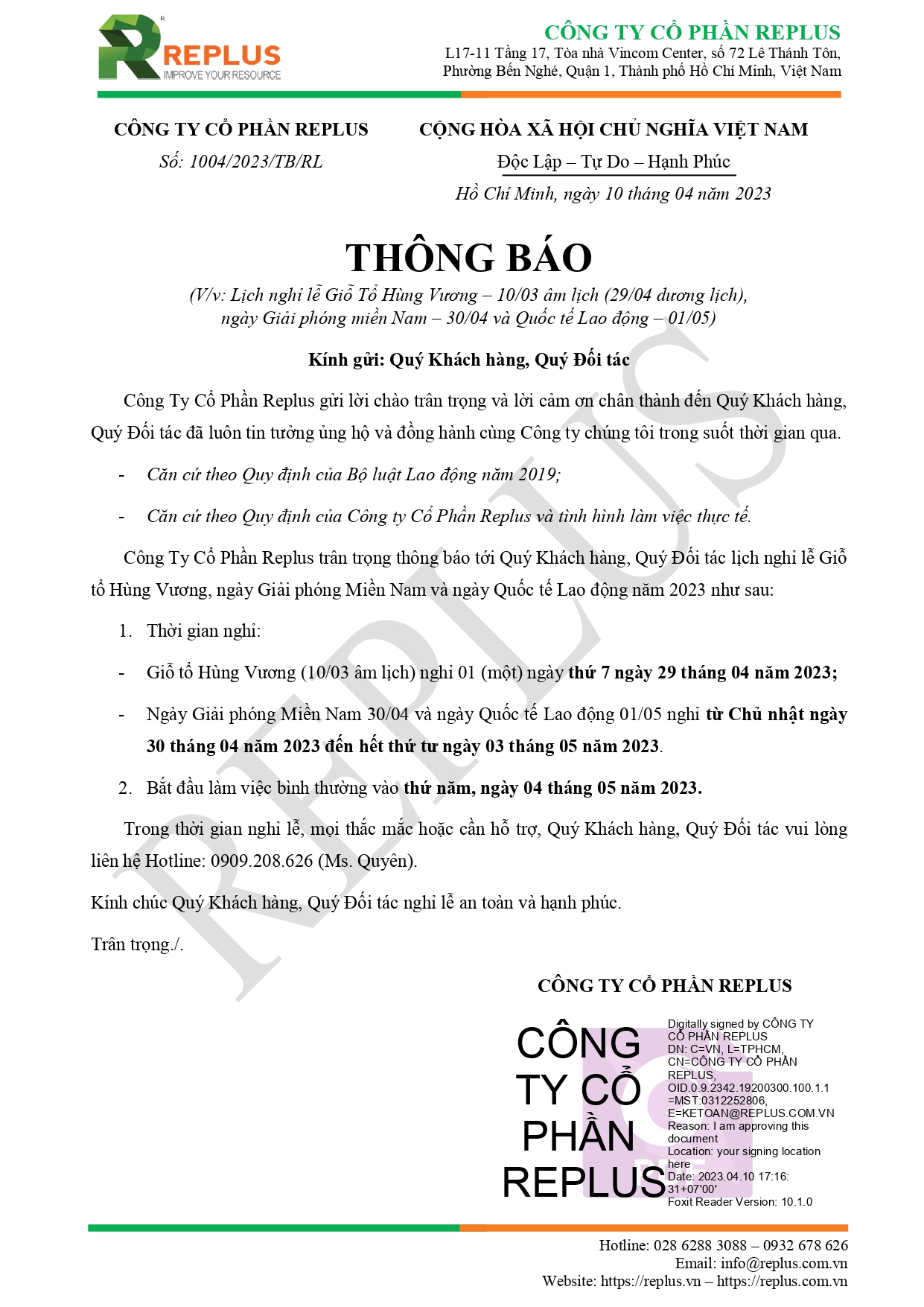 THONG BAO - NGHI LE 10.03 - 30.04, 01.05.23_pages-to-jpg-0001