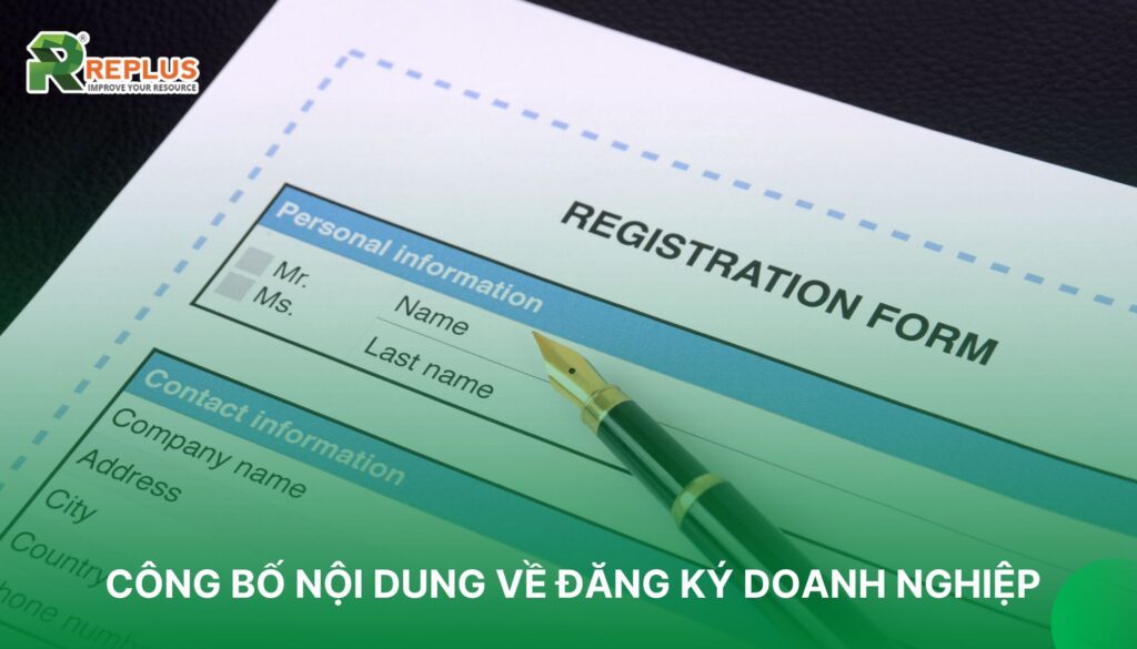 Công bố nội dung về đăng ký doanh nghiệp