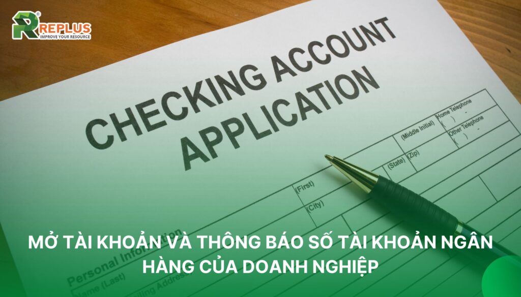 thông báo số tài khoản ngân hàng
