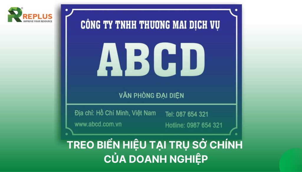 treo biển hiệu