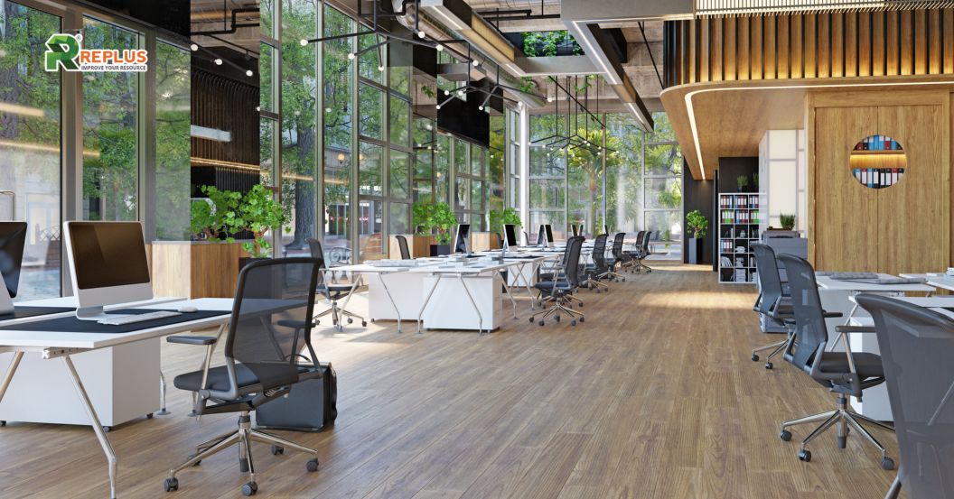 20+ ý tưởng trang trí văn phòng làm việc sáng tạo và thông minh 5 sử dụng kinh và gương để trang trí