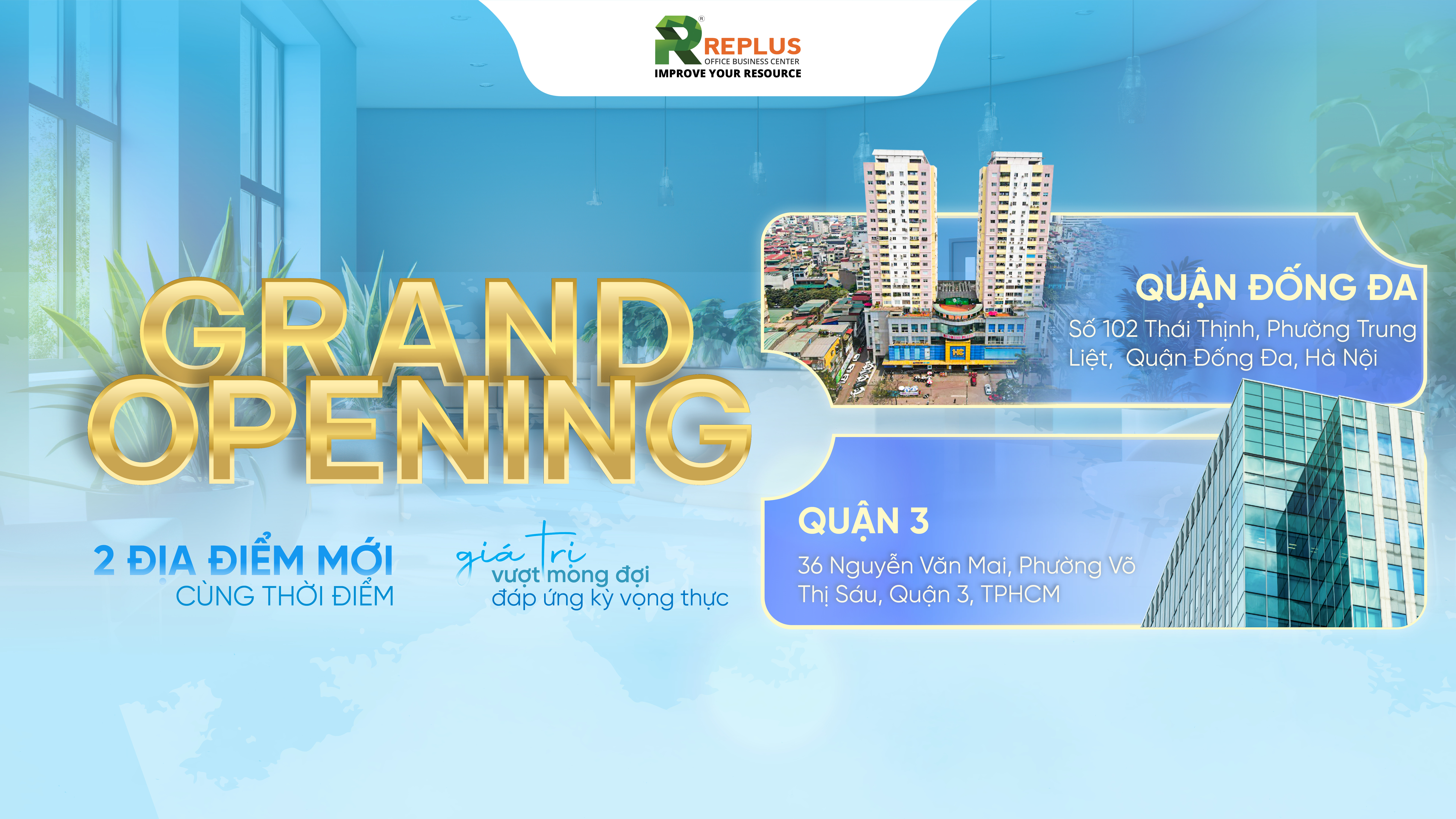 Khai trương chi nhánh Quận 3 và Đống Đa