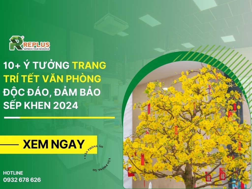 10+ ý tưởng trang trí Tết văn phòng cực đẹp, đảm bảo Sếp khen 2024