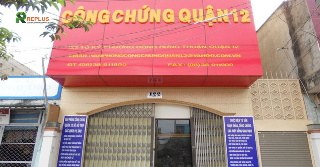 địa chỉ văn phòng công chứng quận 12