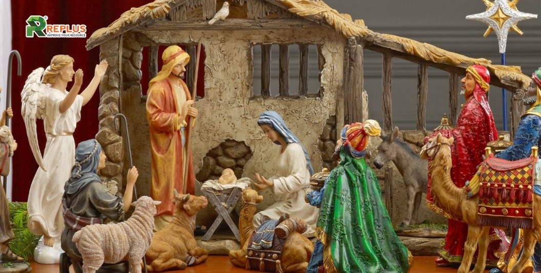 25+ Tips trang trí Noel văn phòng ghi đậm dấu ấn lễ hội 11 Hang đá Noel