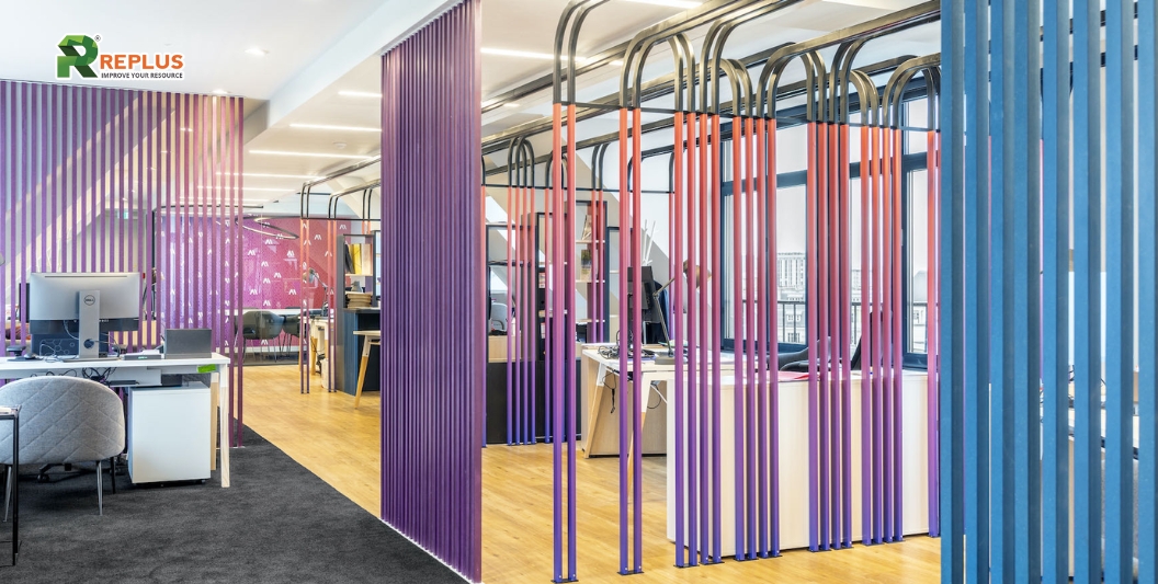 20+ thiết kế mặt bằng văn phòng làm việc nâng cao năng suất 13 Hình khối sáng tạo