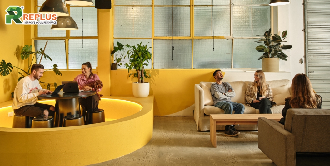 20+ thiết kế mặt bằng văn phòng làm việc nâng cao năng suất 4 Phòng làm việc mở