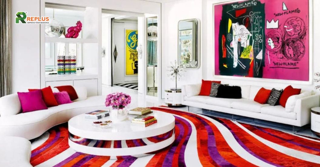 25+ mẫu trang trí phòng khách đẹp, đón đầu hướng 2024 19 mẫu decor theo phong cách funky