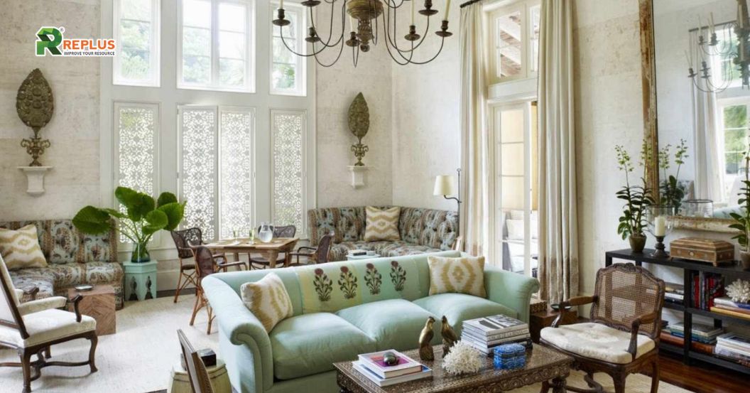 25+ mẫu trang trí phòng khách đẹp, đón đầu hướng 2024 26 mẫu decor phòng phong cách Shabby Chic