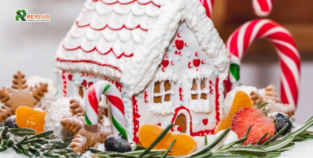 25+ Tips trang trí Noel văn phòng ghi đậm dấu ấn lễ hội 18 Mô hình bánh kẹo