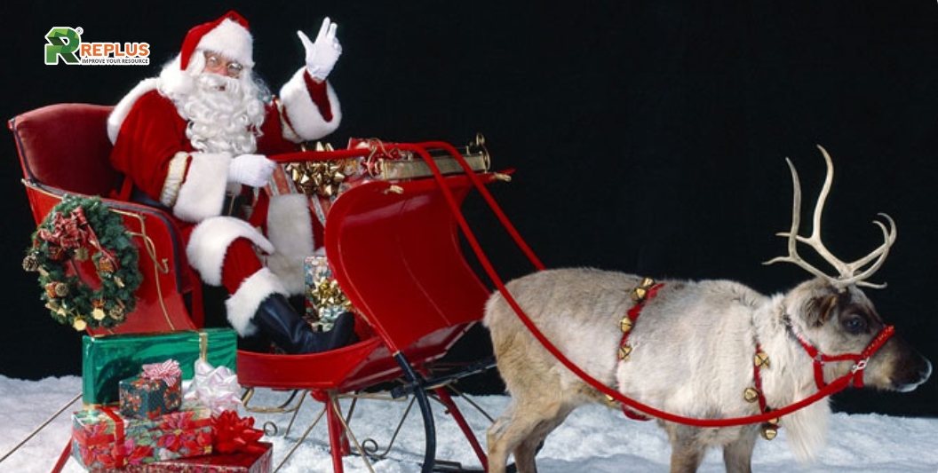 25+ Tips trang trí Noel văn phòng ghi đậm dấu ấn lễ hội 3 Mô hình Santa