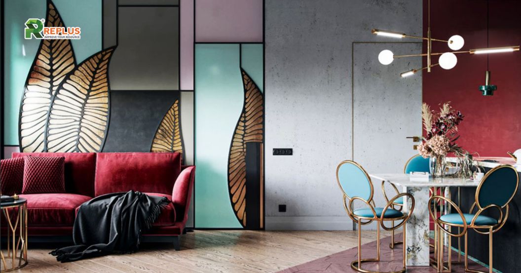 25+ mẫu trang trí phòng khách đẹp, đón đầu hướng 2024 11 phong cách trang trí art deco