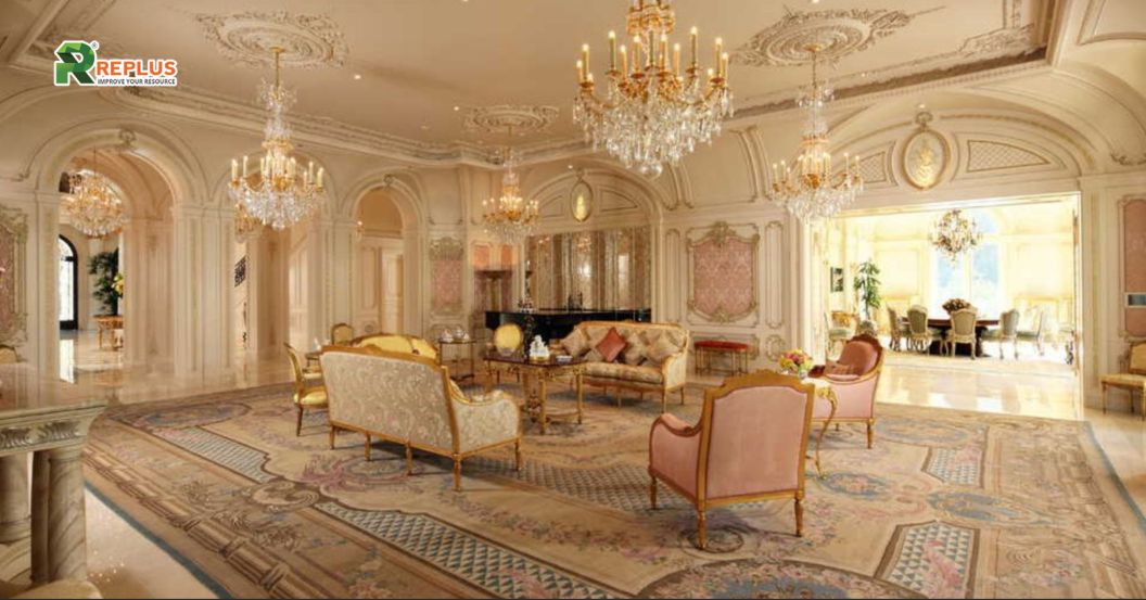 25+ mẫu trang trí phòng khách đẹp, đón đầu hướng 2024 21 phong cách trang trí kiểu baroque