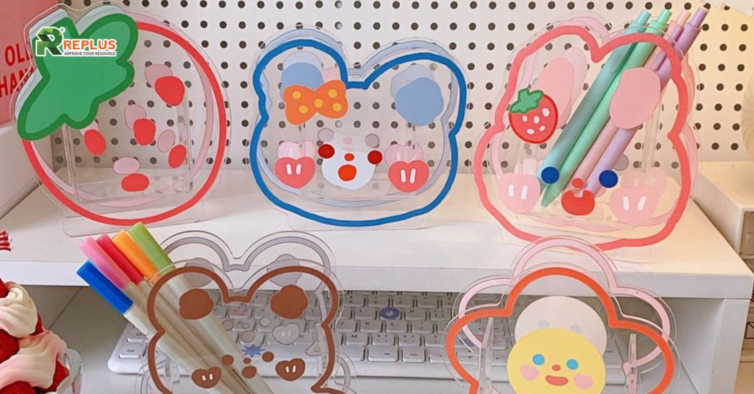 Trang trí hộp bút