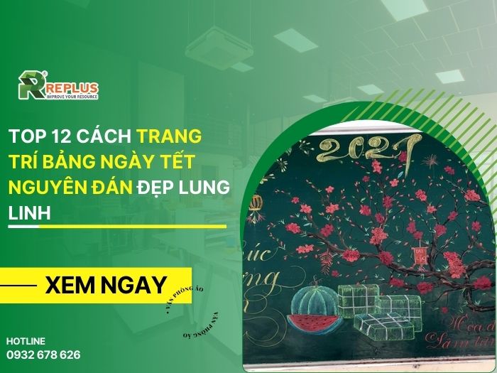 Top 12+ cách trang trí bảng ngày Tết nguyên Đán đẹp lung linh