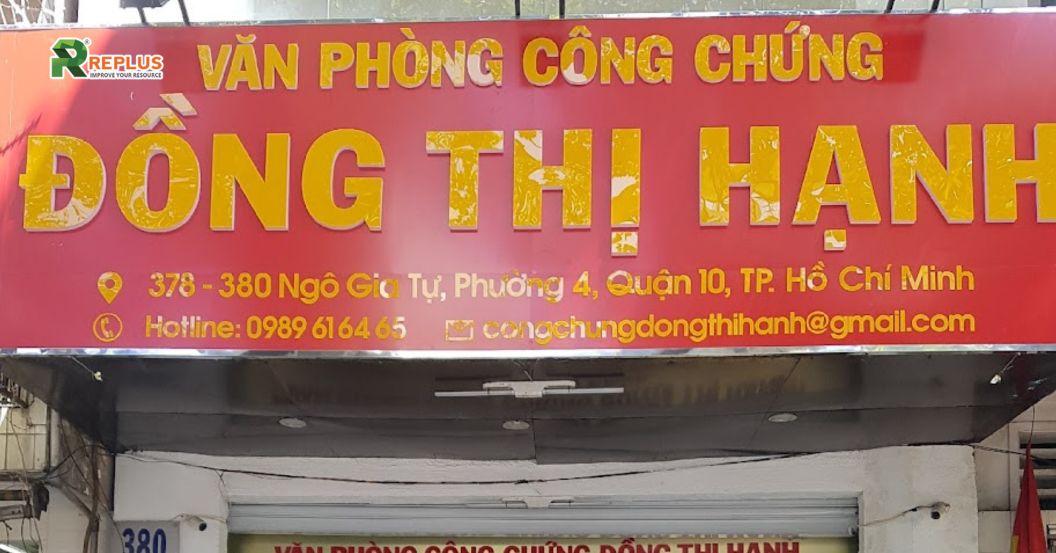 văn phòng công chứng đồng thị hạnh