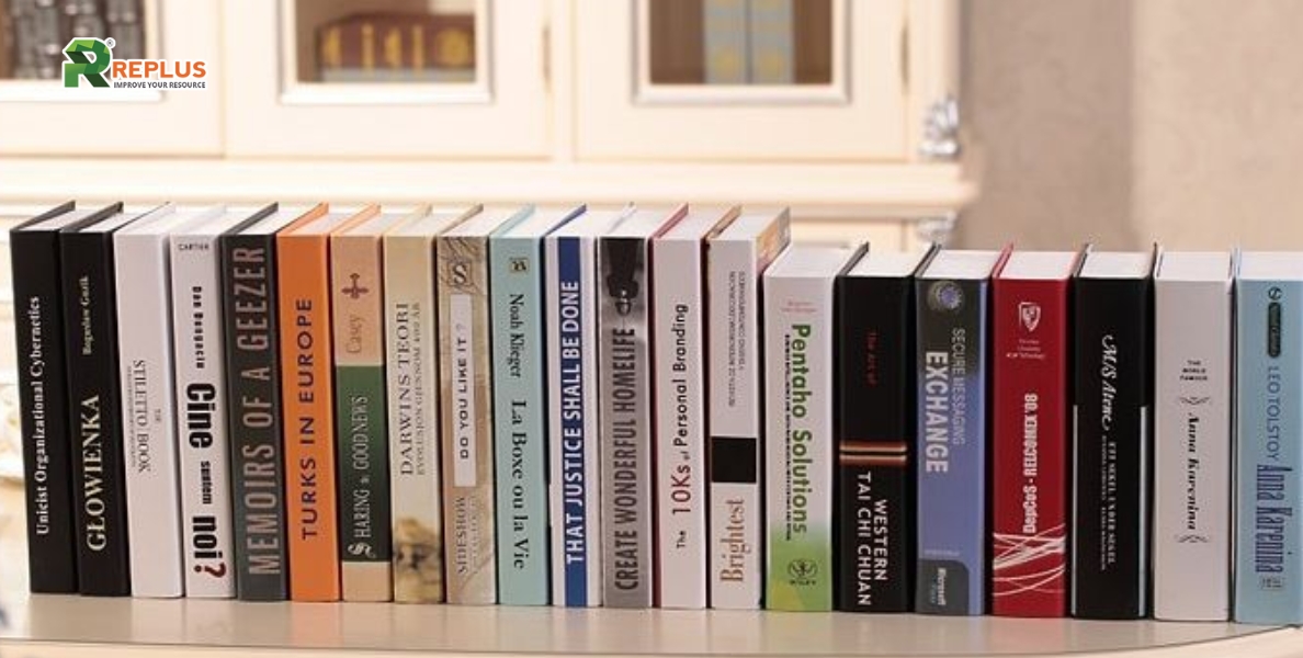 Mách bạn 30+ cách trang trí phòng làm việc tạo hiệu suất cao 18 Sử dụng chặn sách để tạo điểm nhấn sáng tạo