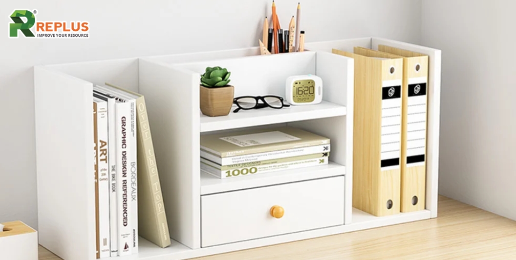 10+ mẫu kệ trang trí bàn làm việc đẹp và đáng mua nhất năm 2 Kệ có ngăn kéo