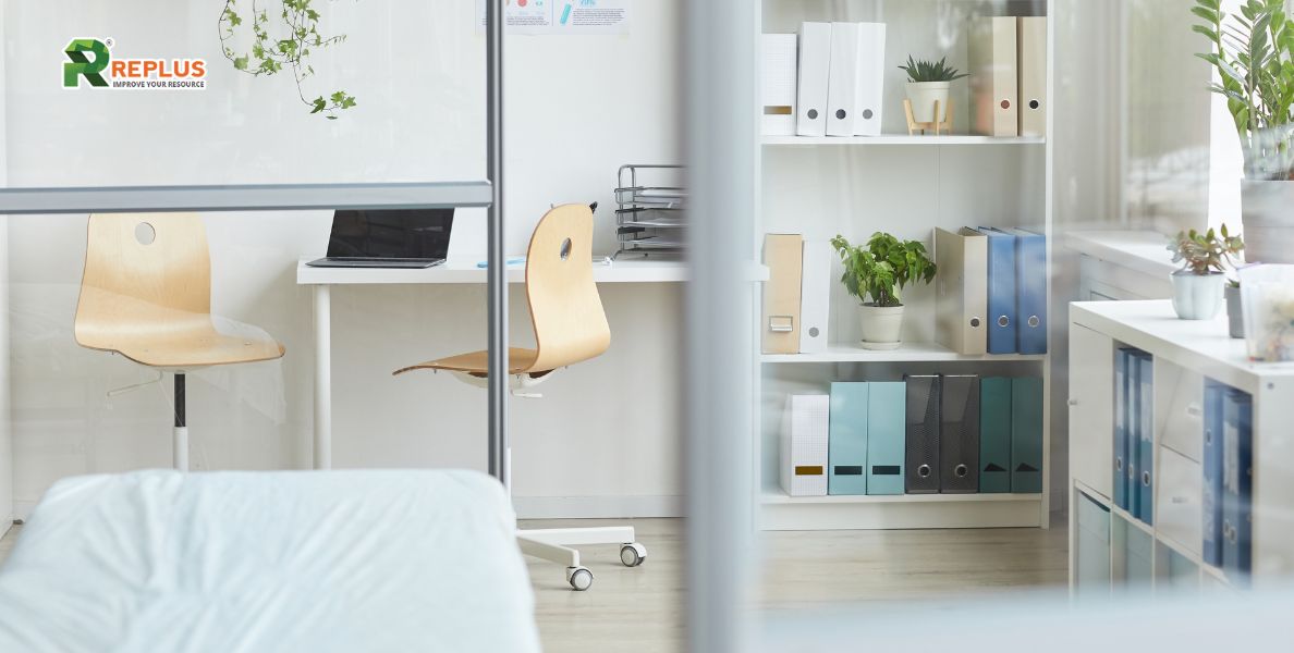 Top 10+ cách trang trí phòng làm việc đẹp và lý tưởng 8 Trang trí văn phòng bằng khung kệ