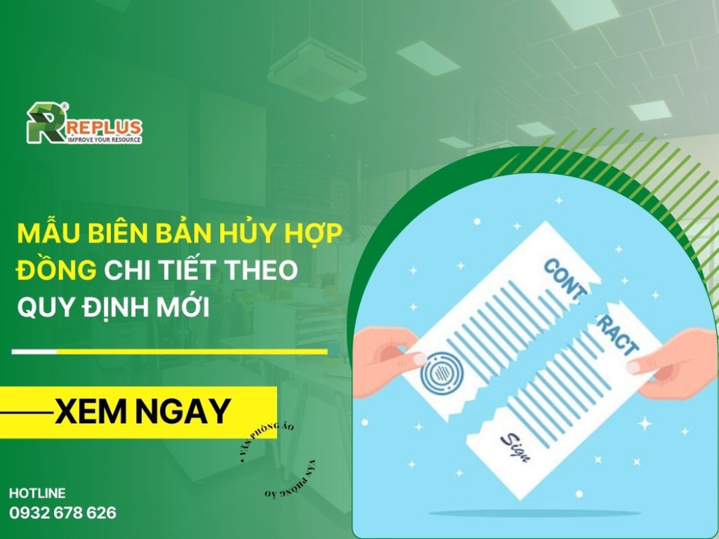 Mẫu biên bản hủy hợp đồng chi tiết theo quy định mới 2024