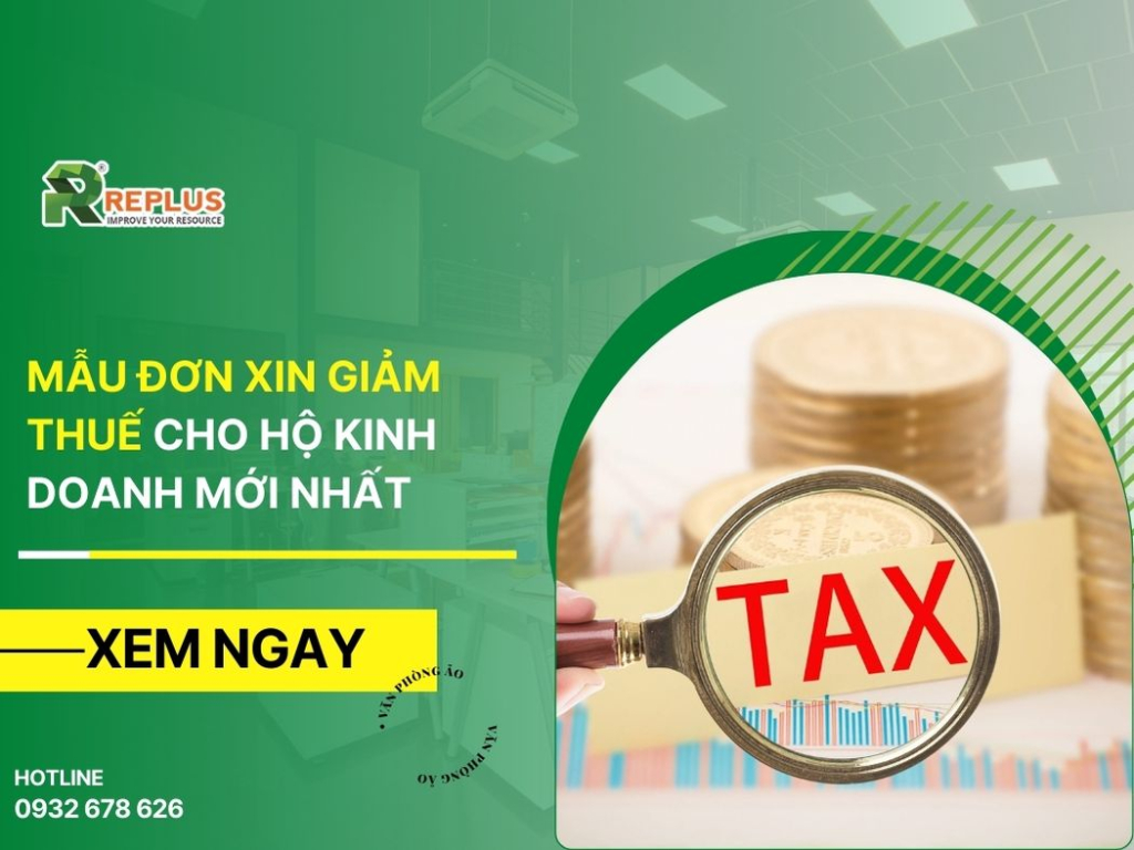 Mẫu đơn xin giảm thuế cho hộ kinh doanh mới nhất năm 2024