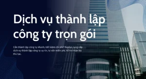 dịch vụ thành lập công ty