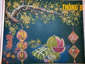  trang trí bảng ngày Tết nguyên Đán 