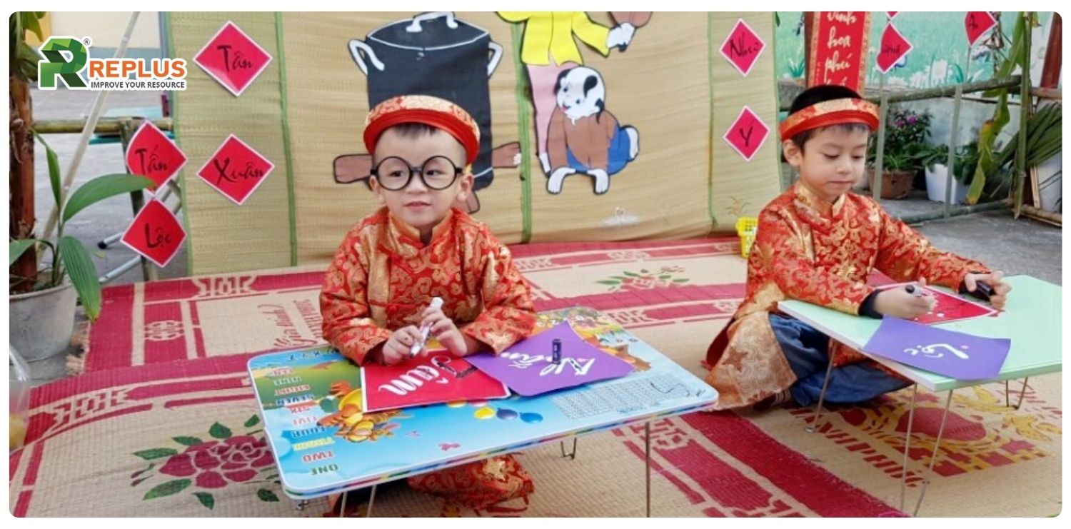 Bộ sưu tập 60+ câu đối Tết cho trẻ mầm non 1 câu đối Tết cho trẻ mầm non