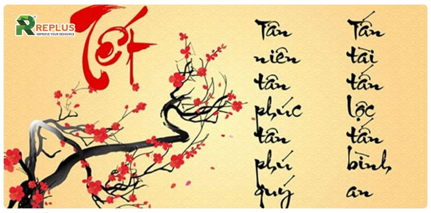 100+ câu đối Tết thư pháp rước may mắn, đón an vui 2 câu đối Tết thư pháp