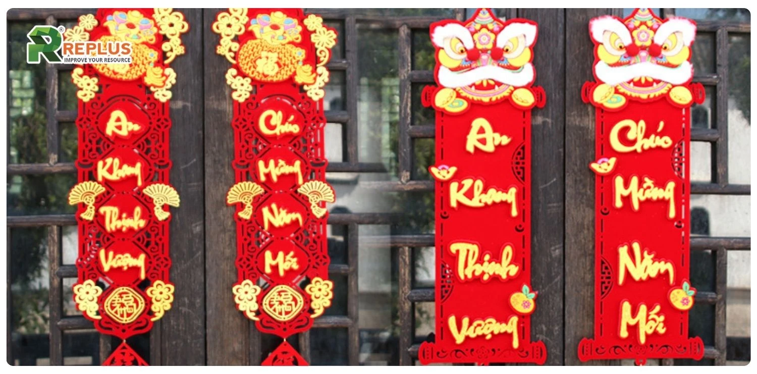 100+ câu đối Tết thư pháp rước may mắn, đón an vui 4 câu đối Tết thư pháp