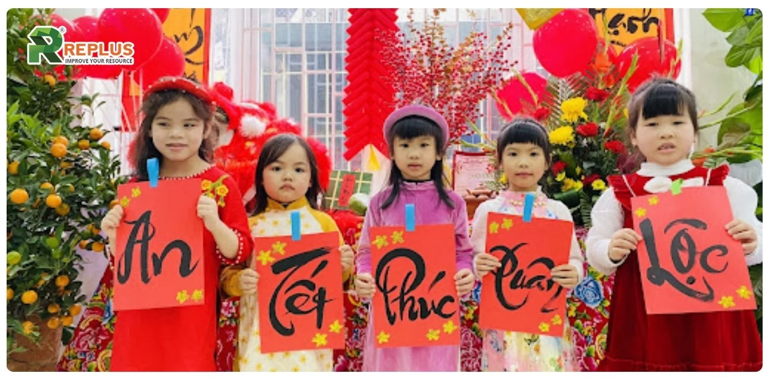 câu đối Tết mầm non