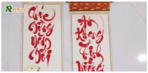 thư pháp câu đối tết