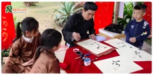 thư pháp câu đối tết