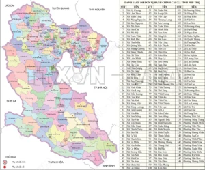 Bản đồ tỉnh Phú Thọ 