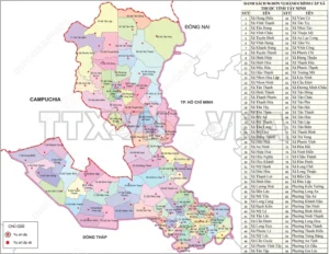 Bản đồ miền Nam Việt Nam sau sáp nhập: 8 tỉnh, thành mới 6 Bản đồ tỉnh Tây Ninh