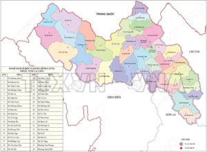 Bản đồ tỉnh Lai Châu 