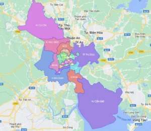 Bản đồ miền Nam Việt Nam sau sáp nhập: 8 tỉnh, thành mới 4 Bản đồ TP. Hồ Chí Minh