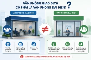 Văn phòng giao dịch là gì? Quy định pháp lý doanh nghiệp cần biết 3 Văn phòng giao dịch có phải là văn phòng đại diện không