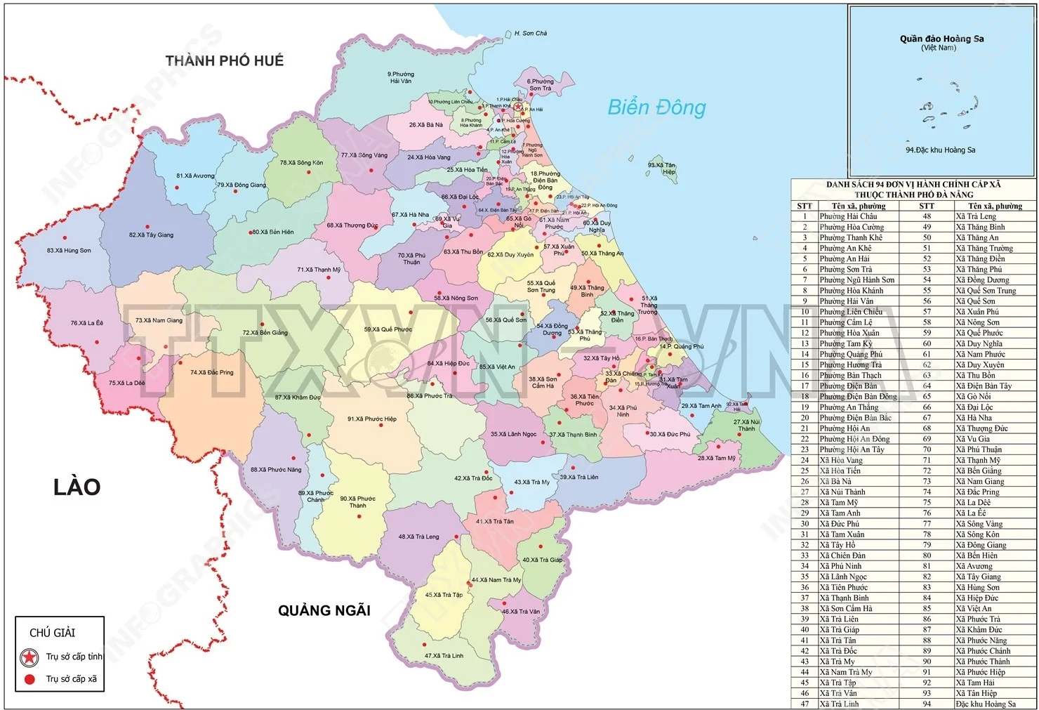 Bản đồ miền Trung mới nhất: 11 tỉnh, thành sau sáp nhập 11 Bản đồ thành phố Đà Nẵng sau sáp nhập