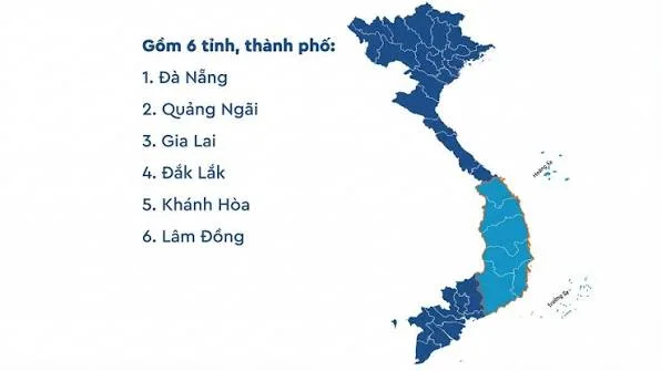 Bản đồ miền Trung mới nhất: 11 tỉnh, thành sau sáp nhập 5 Bản đồ vùng Duyên hải Nam Trung Bộ và Tây Nguyên gồm 6 tỉnh, thành