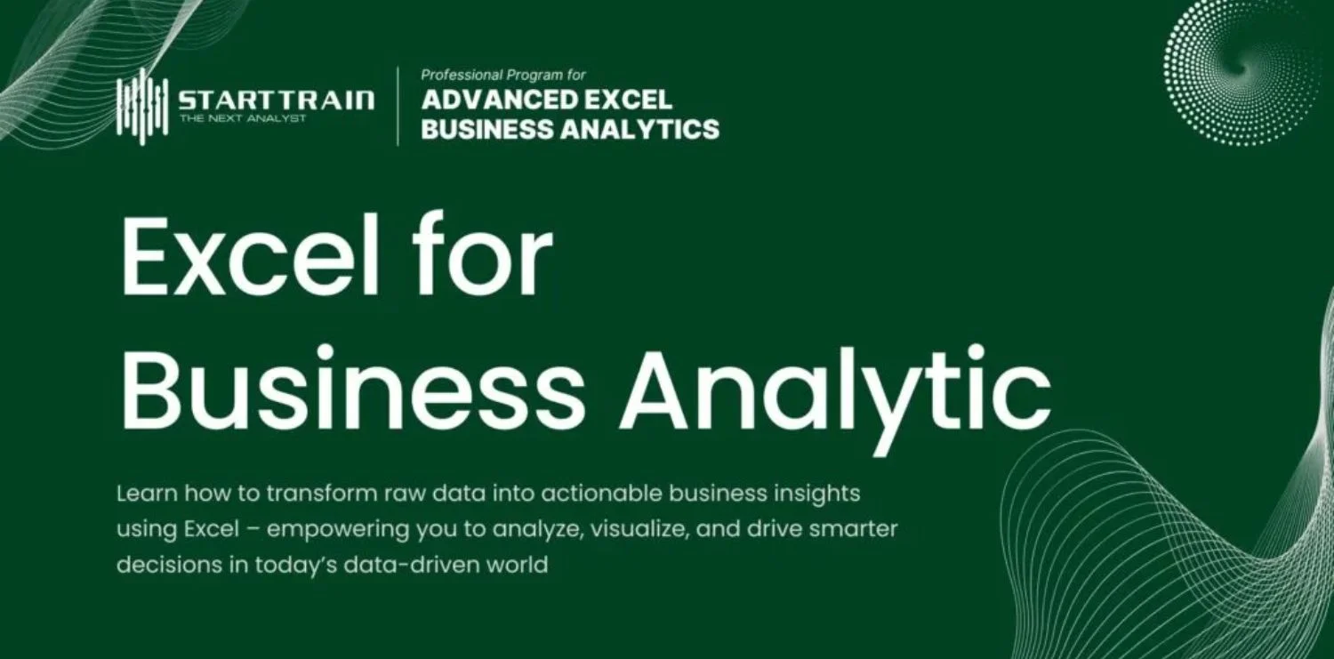 Top 5 khóa học excel nâng cao uy tín, chất lượng 2026 3 Excel for Business Analytics - Starttrain