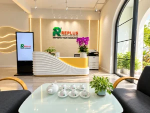Không gian sảnh lễ tân tại Aqua City, Đồng Nai - Replus.