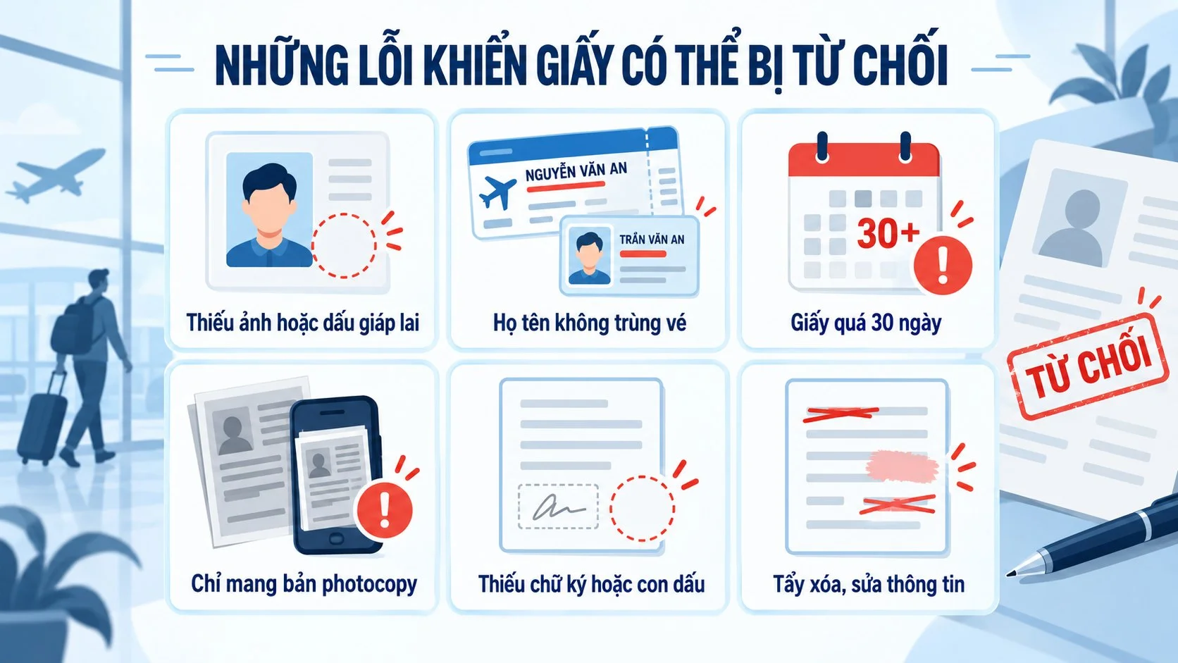 Mẫu giấy xác nhận nhân thân 2026: cách ghi và điều kiện sử dụng 5 Những lỗi khiến giấy xác nhận nhân thân bị từ chối
