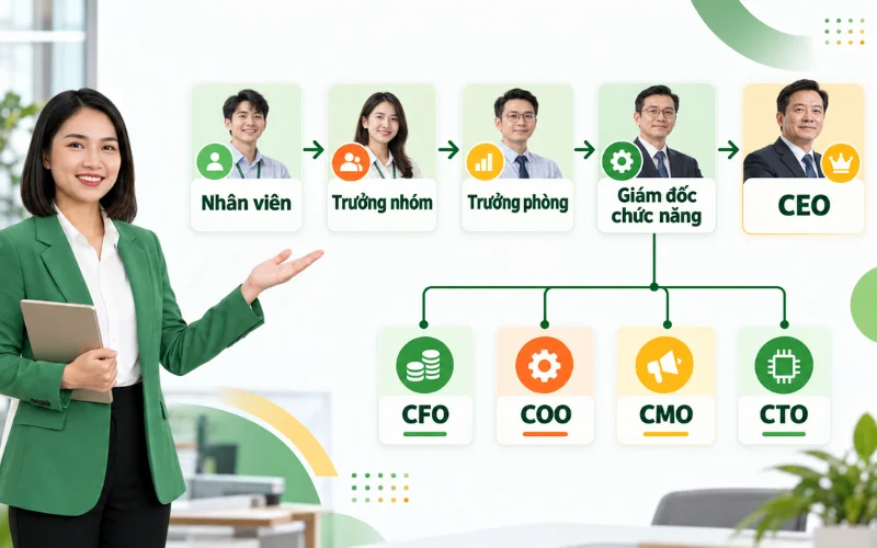 Các chức vụ trong công ty: Thứ tự cấp bậc và vai trò 2 Thứ tự các chức vụ trong công ty