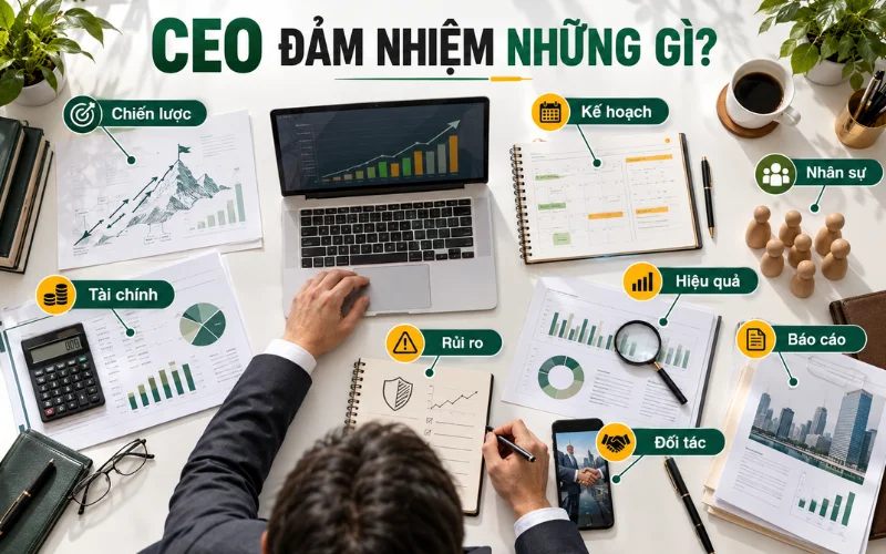 CEO là gì? Vai trò và trách nhiệm của Giám đốc điều hành 2 Các công việc chính mà CEO đảm nhiệm