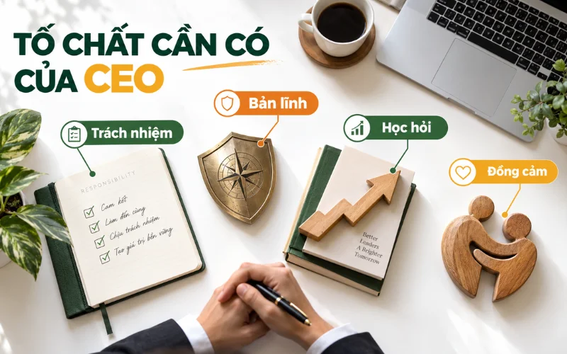 CEO là gì? Vai trò và trách nhiệm của Giám đốc điều hành 5 Tố chất cần có của CEO