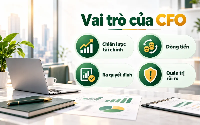 CFO là gì? Vai trò, công việc và kỹ năng cần có của Giám đốc tài chính 2 Vai trò của CFO