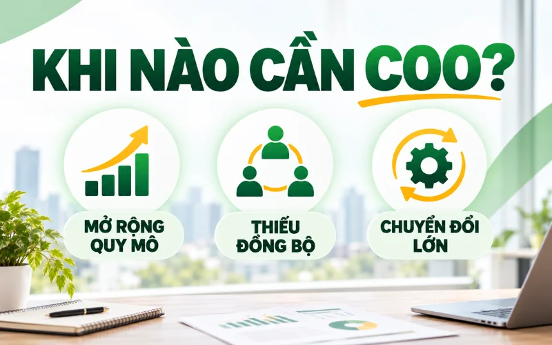 COO là gì? Tìm hiểu vai trò và trách nhiệm của Giám đốc vận hành trong doanh nghiệp 2 3 tình huống thường gặp cần COO